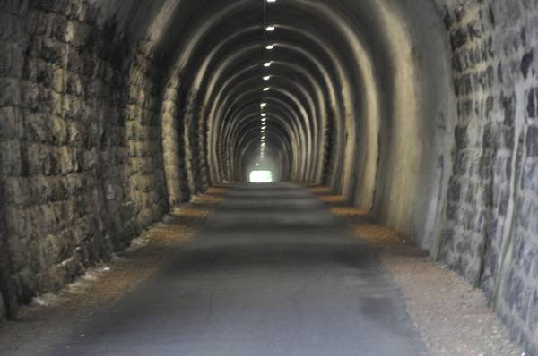 Licbt am Ende eines Tunnels